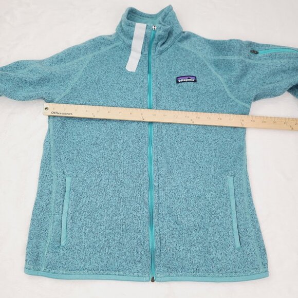 Patagonia Women's Mint Green Better Sweater Full Zip Fleece Jacket Size M - Picture 10 of 11